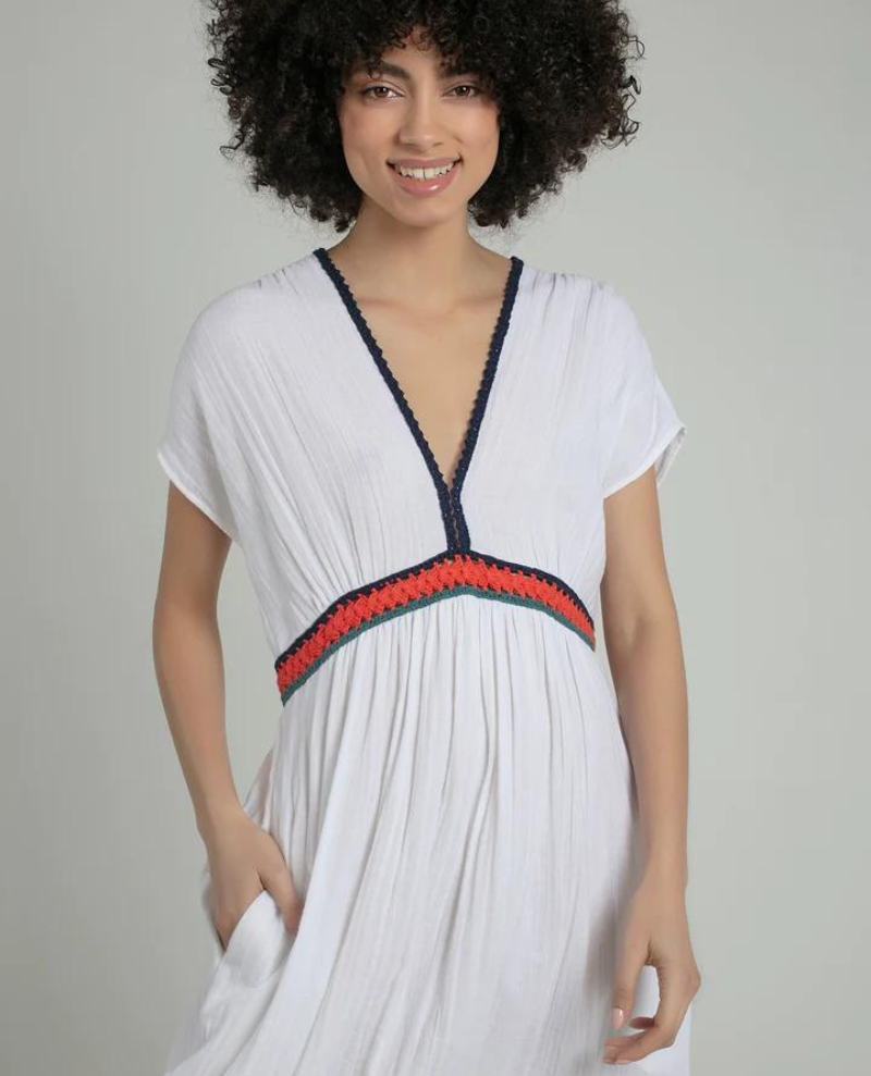 Nooki Zion Muslin White Mix Maxi Dress