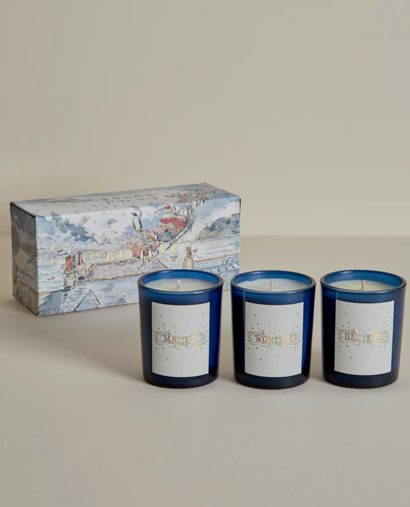 Plum and Ashby Believe Votive Candle Set