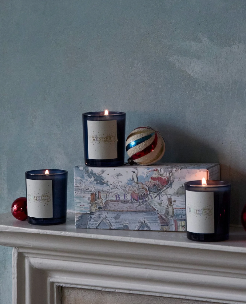 Plum and Ashby Believe Votive Candle Set
