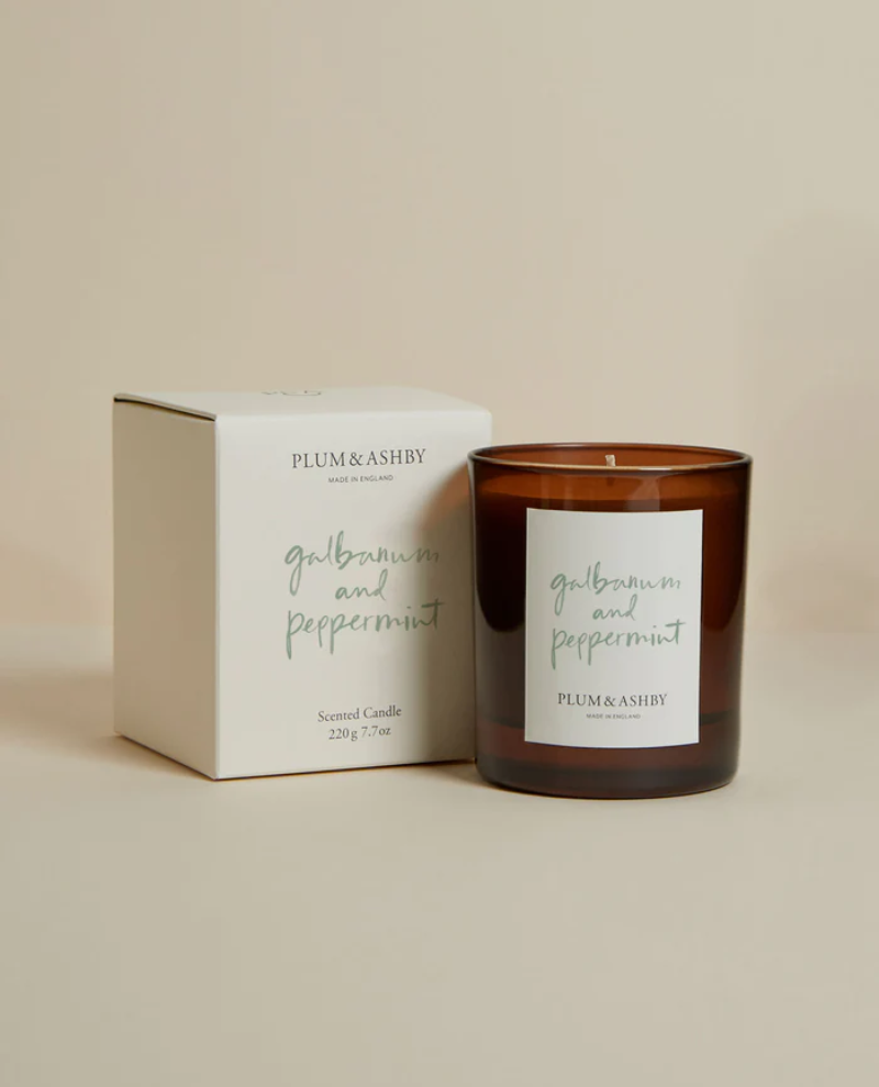 Plum and Ashby Galbanum & Peppermint Candle