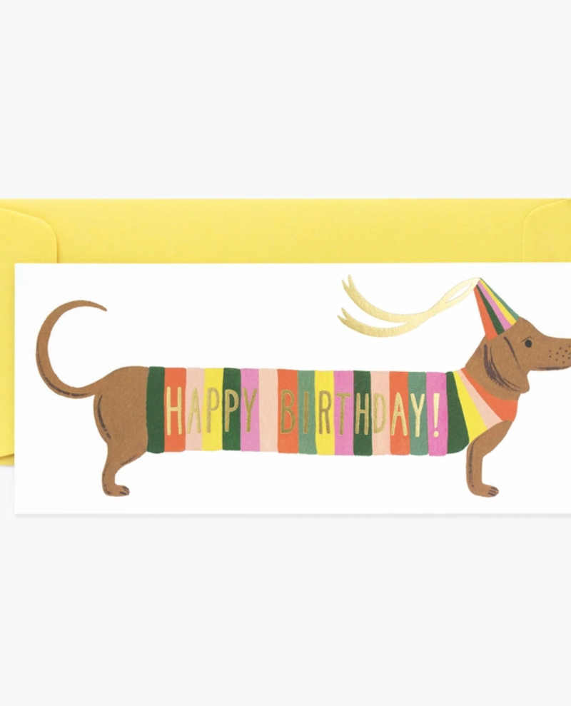 Rifle Paper Co. Dachshund Card