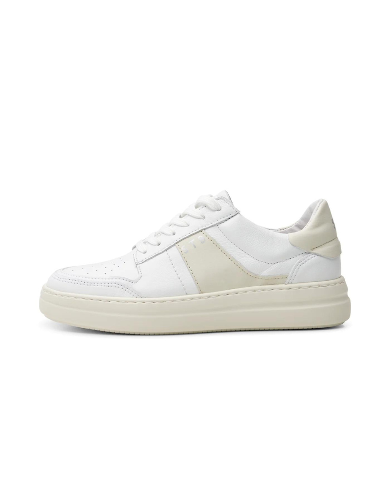 Shoe The Bear Valda White Leather Trainer