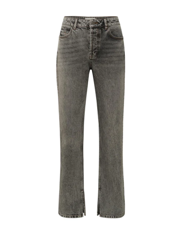 Yaya Medium Grey Straight Leg Jean