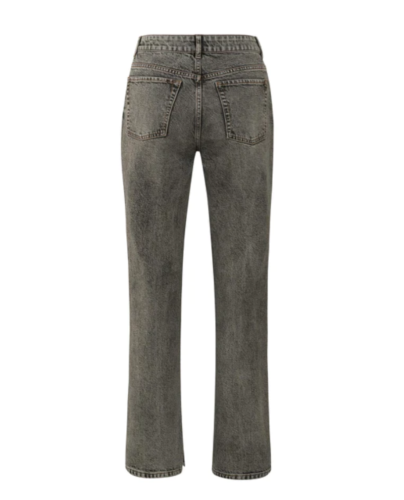 Yaya Medium Grey Straight Leg Jean