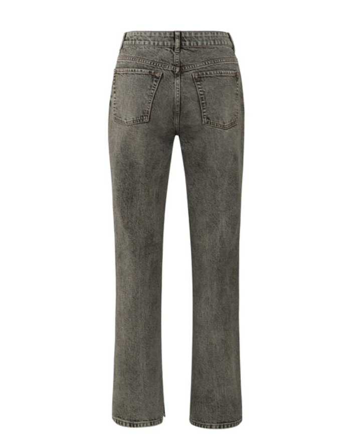Yaya Medium Grey Straight Leg Jean