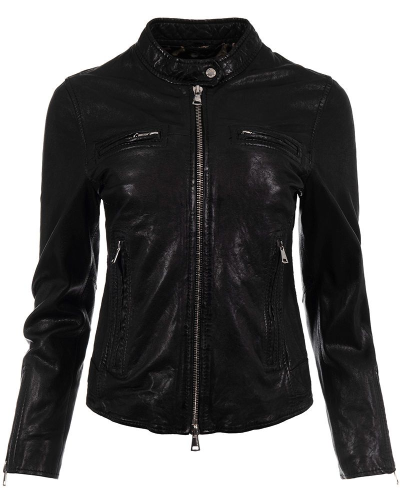 Oakwood Nara Black Leather Jacket