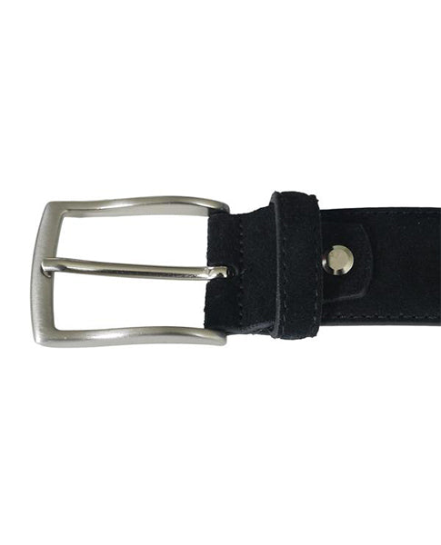 Fioriblu Papavero Ladies gents unisex mid light pale blue suede leather belt | Biscuit Clothing 