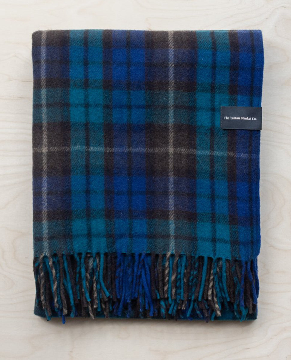 Tartan Blanket Co. Buchanan Blue Recycled Wool Blanket