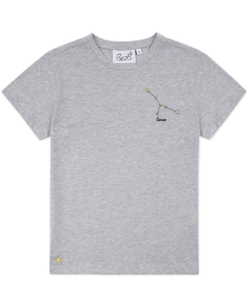 Bezo Grey Cancer Zodiac T-Shirt