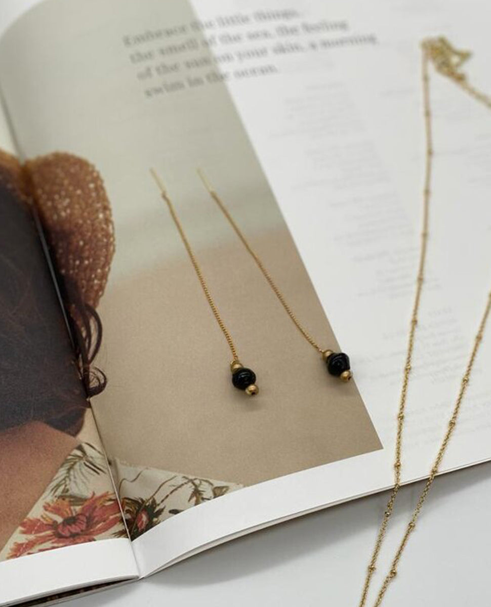Paperchain Jewellery Adele Long Chain Earrings