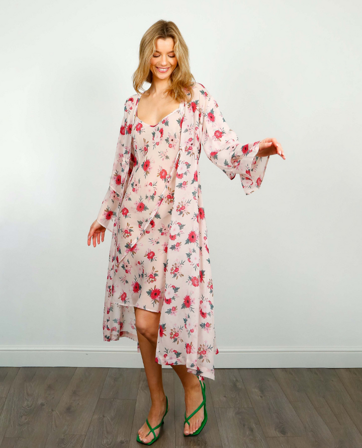 Primrose Park Emma Floral Beige Blooms Dress