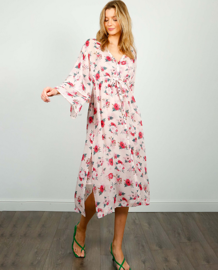 Primrose Park Emma Floral Beige Blooms Dress