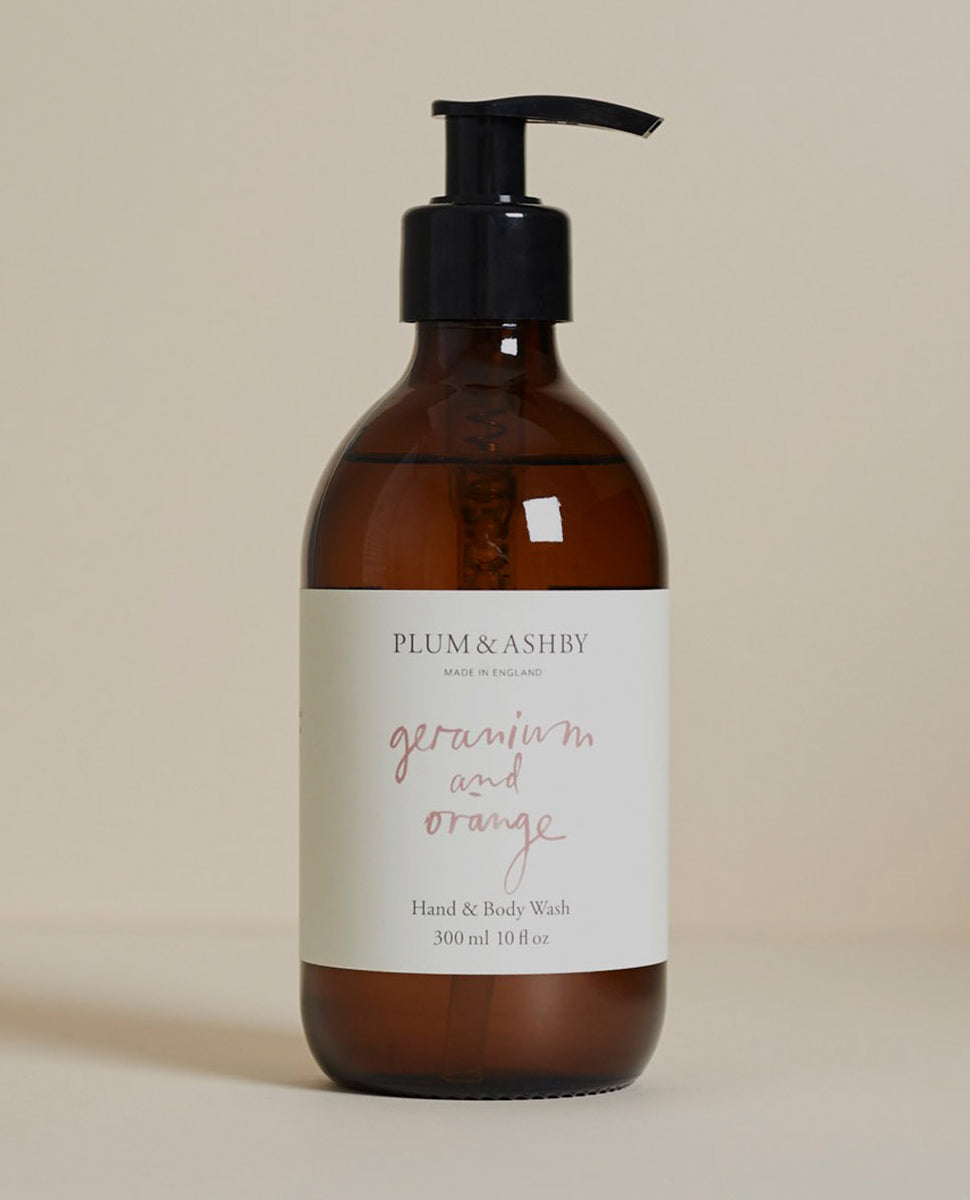 Plum and Ashby Geranium & Orange Body Wash