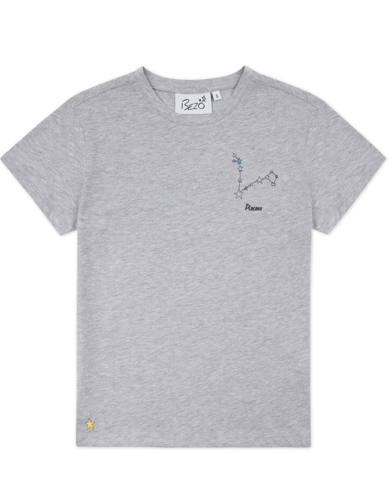 Bezo Grey Pisces Zodiac T-Shirt