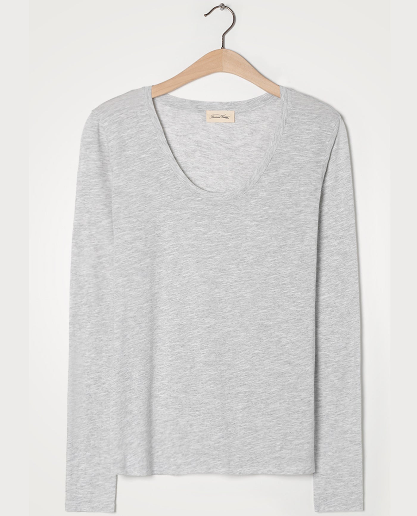 American Vintage Jacksonville Long Sleeve Grey T-Shirt