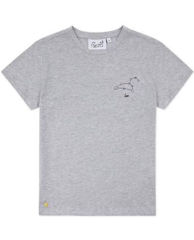 Bezo Grey Leo Zodiac T-Shirt