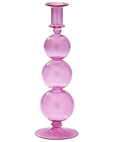 Anna and Nina Lavender bubble glass candle stick