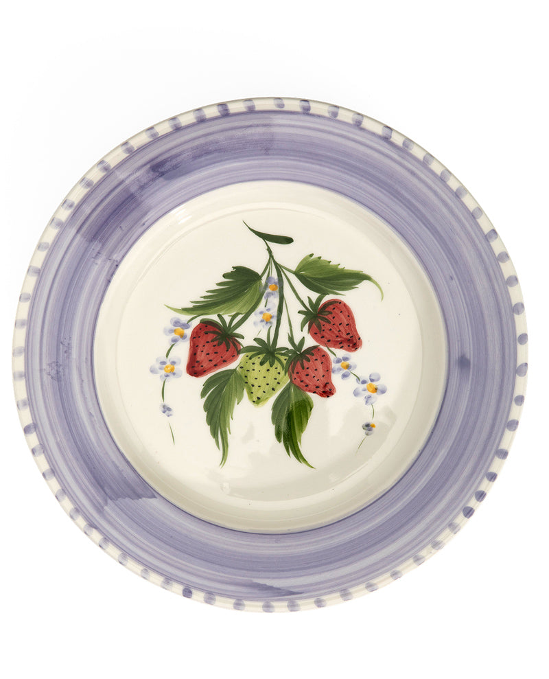 Anna and Nina Strawberry dinner plate