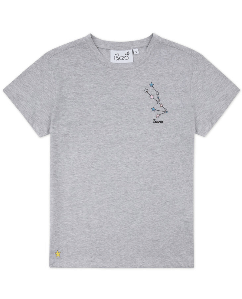 Bezo Grey Taurus Zodiac T-Shirt