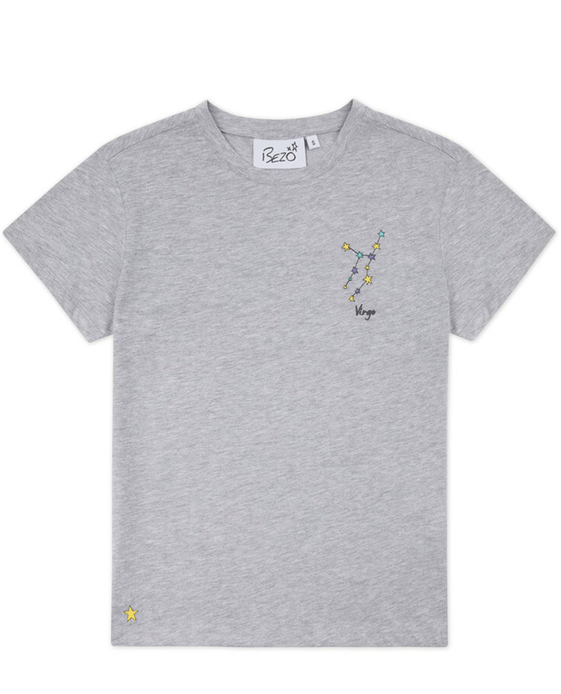 Bezo Grey Virgo Zodiac T-Shirt
