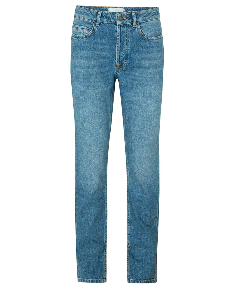 Yaya Straight Blue Denim Jeans