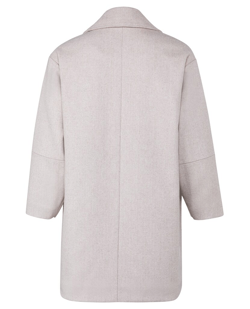 Yaya Ivory Oversized Coat